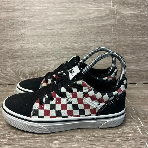 Vans Seldan Checkerboard Kids'‎ Sneakers Size 3 Multicolor Casual - Picture 3 of 5